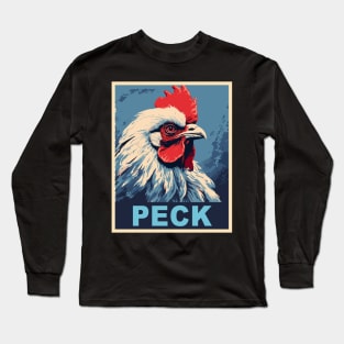 Pun Chicken Gifts Men Kids Women Meme Funny Chicken Long Sleeve T-Shirt